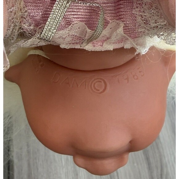 VTG  1985 Norfin Dam Pink Princess Troll Doll Denmark 9” Lady Gwen Tag - Picture 10 of 12